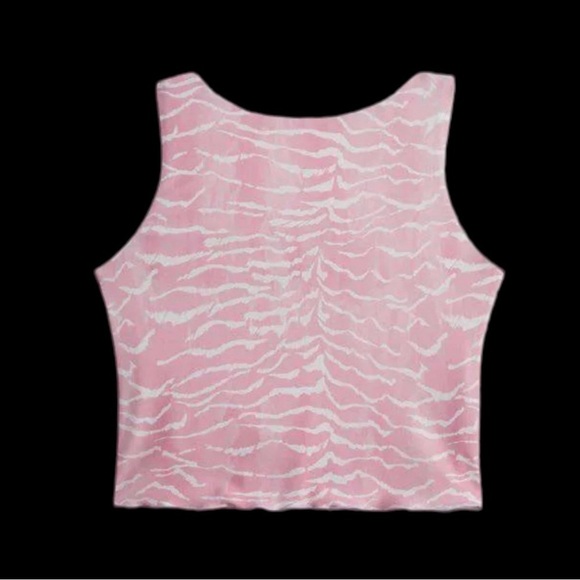 🌻NEW (w/tags) Seafolly Girls Pink & White Zanzibar Zebra Tankini Bottoms Set - Picture 5 of 10